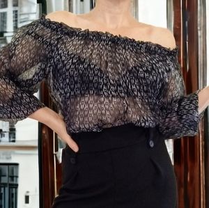 Rebecca Taylor Silk Chiffon Blouse